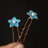 Estilo Nacional Disfraz Antiguo Estilo Tang Dinastía Ming Set de Maquillaje y Accesorios para el Cabello Hanfu Sesión de Fotos Accesorios Decorativos para el Cabello Flores Peine para el Cabello Pasador