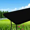 Toalha de Mesa Retangular Impermeável Poliéster Elástica Ajustada Capa de Mesa Seda Leite Meio Pacote Cobertura de Mesa 6 Pés Camping Outdoor