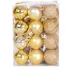 Navidad Transfronteriza 24 Piezas 3 cm Bolas Brillantes Mate Electroplateadas Accesorios Decorativos Bolas de Plástico Adornos para Árbol de Navidad Venta al por Mayor