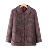 Chaqueta Nueva de Otoño para Abuela, Ropa Casual con Cuello Solapa para Mujeres de Mediana Edad y Mayores, Ropa para Mamá para Primavera y Otoño, Atuendo de Señora Mayor