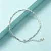Pulseira de prata fragmentada 999, nicho, simples, joia versátil para homens e mulheres, acessório popular para presente de feriado