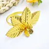 Anillo para Servilletas de Flor de Venta Caliente Transfronteriza Hebilla para Servilletas Anillo para Servilletas de Pétalo Hebilla para Servilletas Fabricante Venta al por Mayor