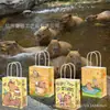BS020 Comercio Exterior Tarjeta Tonta Amor Capibara capibara Kapibala Fiesta Dulce Regalo Bolsa de Papel Portátil