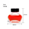 Botellas de Tinta en Stock 30/50ml Botellas de Vidrio Vacías de Colores con Varias Tapas para Uso de Oficina y Tinta para Pluma Fuente de Caligrafía Venta al por Mayor