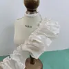 Puño de tela para cortina hecho a mano DIY ropa decoración de mascotas encaje plisado multicor perlado ribete bajo de falda