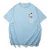 Moda para Hombre Tallas Grandes Gordito Manga Corta Moda Personalidad Estampado de Letras Holgado Extra Grande Top de Media Manga T8838