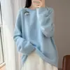 2026 Nuevo Diseño de Bola Pequeña 100% Lana Otoño Invierno Estilo Coreano Prendas de Punto Suéter Prendas de Abrigo Ropa para Mujer Suéter
