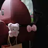 Nuevo Lindo Dibujo Animado Femenino Estampado de Leopardo Gatito Lazo Gancho para Coche Estante de Almacenamiento para Asiento Trasero Decoración de Coche