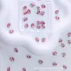 Rocío de Pedrería Apilada Sin Costuras y Sin Fondo 6*8 Forma de Huevo de Paloma Rojo Rosa para Arte de Uñas de Lujo DIY, Super Brillante