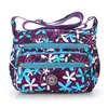Bolso Cruzado de Hombro Personalizado Nuevo Simple Literario Casual Tela Lavada Impermeable Lona Tela de Nylon Estilo Coreano Bolso de Moda para Mujer