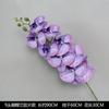 Flor artificial morada ceremonia de boda salón de bodas camino principal arreglo floral techo decoración arco de bienvenida hotel fila de flores flores falsas
