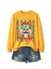 Amazon eBay estación independiente moda divertida versátil mujer nuevo cascanueces rama de pino bastón sudadera para exportación