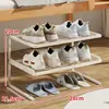 Zapatero Dormitorio Debajo de la Cama Ahorro de Espacio Pequeño Zapatero Simple Multicapa Estante de Almacenamiento para Zapatos Deportivos Pantuflas