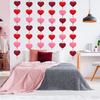 Bandera de fieltro con forma de corazón para San Valentín transfronterizo, decoración para bodas, fiestas, bodas, fiestas, etc.