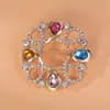 Broche de Pedrería Elegante de Alta Gama Estilo Coreano Exquisita Aleación Hueca Accesorios de Ramillete Pin para Ropa de Nicho Versátil para Mujer