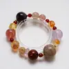 Fragancia a Arroz Rodeando la CasaPulsera de Cristal Amarillo Torre Alta Natural de Alta Calidad para Mujeres, Pulsera de Lavanda Uruguaya al por Mayor