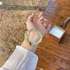 Pulsera de Jade Hetian Qingshui Estilo Nuevo Joyería Estilo Nacional Femenina Incienso Cinco Piezas Nuevo Estilo Chino