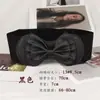 Cinturón elástico ancho de cintura alta para mujer con decoración de lazo azul, cinturón reductor elástico rojo versátil, venta al por mayor transfronteriza