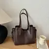 Elegante bolso tote retro para mujer, nuevo bolso de hombro texturizado de otoño 2026, bolso de mano de gran capacidad