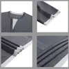 Nueva Camiseta Minimalista de Manga Corta con Cuello Alto para Hombre Verano 2026, Top Casual Versátil de Alta Gama con Parches Falsos de Dos Piezas para Hombre