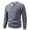 Conjunto de suéter de punto para hombre de otoño e invierno, con un estilo holgado y oversized, perfecto como capa exterior o interior.