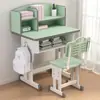 Escritorio Estilo Escuela para Estudiantes de Primaria, Juego de Escritorio y Silla de Estudio para Niños para Uso en Casa para Niños y Niñas, Juego de Escritorio para Tareas