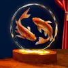 Adorno Personalizado de Cristal de Carpa de la Suerte Zodiaco Fortuna Carpa Decoración de Escritorio Pasillo de Entrada del Hogar Regalo de Inauguración