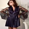 Cross-border Nova Mulher Pijamas Pijama Camisola de Seda Roupão Plus Size Sexy Encantador Roupão de Banho Camisola