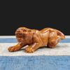 Huali Tigre Madera Maciza Animal Tigre Tigre Shengwei Adornos Tallados a Mano Tigre del Zodíaco Productos de Madera Talla de Madera Venta al por Mayor