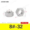 Tuercas hexagonales externas de acero inoxidable 304 M1.6~M30 en stock Tuercas hexagonales estándar alemán Din934 Venta al por mayor de fábrica