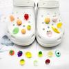 Sapatos Artificiais Grandes de Frutas Tridimensionais, Fivelas de Sapato de Flor, Acessórios para Tamancos, Fivelas Decorativas de Sapato de Alta Qualidade, E-commerce Transfronteiriço DIY