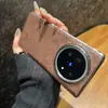 Adecuado para funda de teléfono vivo X Fold 5, Huawei Mate X6, edición de coleccionista con patrón de pitón de lujo ligero, succión magnética, Oppo N5, Honor