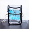 Estilista Moda Tendencia Cadena Acrílica con Bolsa Transparente de Tijeras de Colores con Cubierta para Peluquería Kit Cruzado para Espalda