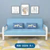 Sofá cama pequeño, sofá cama de doble propósito, cama plegable para sala de estar, sofá plegable económico de tela simple