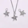 Accesorios para joyería de plata del Tíbet DIY Colgante de estrella de mar de plata del Tíbet hoja de arce hoja al por mayor
