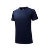 Camiseta de cuello redondo mercerizada de doble cara de seda de jade 50 con logotipo personalizado impreso, tecnología funcional, impresión de logotipo bordado.