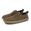 Mocasines para Hombre de Otoño, Retro Británico Piel Genuina Talla Grande Punta Ancha Zapatos Casuales, Zapatos de Cuero para Hombre con Dedo Gordo Pie Ancho para Ir al Trabajo