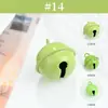 Metal Pintado Color Macaron Pequenos Sinos Chaveiro DIY Boneca Pingente Pet Acessórios Multi-Tamanho Atacado