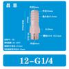 15/32-G1/4 polegadas 12-G1/4 mangueira plástico fio externo tubo de água reta conector de pagode PP bico de água conexão rápida