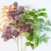 Hoja de plátano artificial de un solo tallo, tacto realista, planta falsa para el hogar, centro comercial, decoración de bodas, arreglo floral artificial, paisajismo, planta verde falsa
