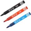 Marcador oleoso Chencai logística express cabeza grande tinta negra no borrable duradera pluma 700 rojo y azul