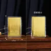 Tarjeta de la fortuna del Dios de la Riqueza Amarillo, tarjeta pintada, tarjeta dorada, adecuada para fundas de teléfono, artesanía exquisita, tarjeta de Buda, portátil