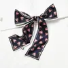 Bufanda pequeña de sarga para mujer con estampado de boxeo, seda artificial, banda chic para el pelo, estilo coreano, bufanda decorativa artística, primavera y otoño