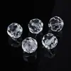 Contas facetadas de cristal, contas soltas, cortinas de contas, acessórios para joias artesanais DIY, cortinas de porta, luminárias de dente-de-leão, divisórias, contas de vidro transparentes