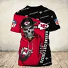 Camiseta Masculina 2023 Estação Independente Europeia e Americana Amazon Time de Rugby NFL Moda Masculina Esportiva Camiseta de Manga Curta