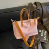 Bolsa Tote Grande Capacidade 2026 Verão Transfronteiriço Novo Estilo Versátil para o Dia a Dia Ombro Único Sob o Braço Bolsa de Mão Texturizada