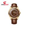 Reloj de Negocios de Marca Retro para Hombre, Cuarzo Luminoso, Lujo Ligero, Esfera Romana, Correa de Cuero Impermeable, Reloj de Comercio Exterior