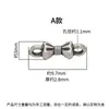 Prata pura s925 contas espaçadoras de coração com laço e estrela de orelha dupla acessórios de elo dupla face Pulseira DIY Colar Acessórios de prata