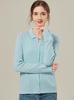 [Con Seda de Morera Cachemir] Cardigan Chaqueta de Punto para Mujer, Sencillo y Versátil, con Toque de Lujo, para Primavera y Otoño