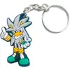 Llavero Creativo de Dibujos Animados de Sonic, Lindo Llavero Colgante de Muñeca de Goma Suave para Parejas, Bolso, Coche, Pequeño Regalo